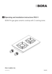 bora PKG11UMEN-106 Operating And Installation Instructions