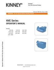 KINNEY KVC-401 Operator's Manual