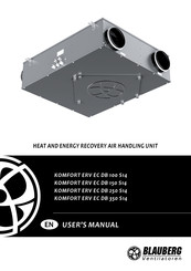 BLAUBERG Ventilatoren KOMFORT ERV EC DB 100 S14 User Manual