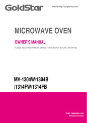Goldstar MV-1304FW Owner's Manual