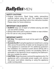 BaByliss 7756U Manual