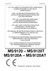 Mach MS/9120AT Instructions Booklet For Installation Maintenance Operation