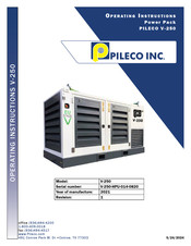 PILECO V-250-HPU-014-0820 Operating Instructions Manual