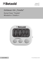 Betzold Timello Instructions Manual