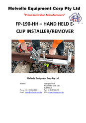 Mec FP-190-HH Instruction Manual