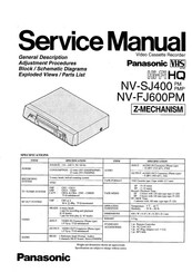 Panasonic NV-FJ600PM Service Manual