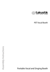 thomann t.akustik PET Vocal Booth Assembly Instructions Manual