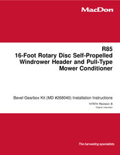 MacDon 268040 Installation Instructions Manual