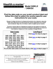 Health O Meter Professional 349KGX Manual
