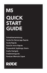 RODE Microphones M5 Quick Start Manual