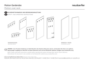 Neudoerfler Motion coat rack Safety And Operating Instructions Manual