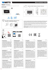 Watts Vision BT-CT03 RF Quick Installation Manual