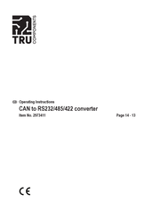 TRU Components 2973411 Operating Instructions Manual