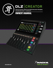 Mackie DLZ CREATOR Owner's Manual