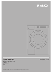 Asko W6098X/2 User Manual
