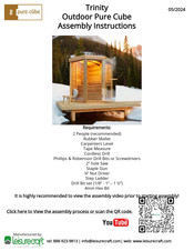 leisurecraft Pure Cube Trinity Assembly Instructions Manual
