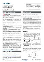 HMS Networks Intesis INKNXDAL0640200 Installation Sheet