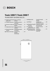 Bosch TR1000T Installation And Operating Instructions Manual