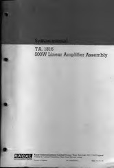 Electronics RACAL TA.1816 Assembly