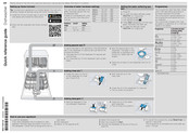 Siemens iQ300 SN23HW65MM Quick Reference Manual