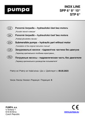 pumpa INOX LINE SPP150 Translation Of The Original Instruction Manual