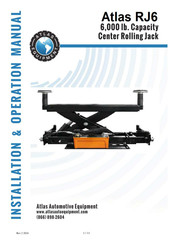 Atlas Equipment ATEATTD-RJ6BK Installation & Operation Manual
