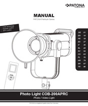 PATONA Premium Photo Light COB-200APRC Manual