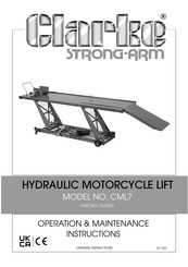 Clarke STRONG-ARM CML7 Operation & Maintenance Instructions Manual
