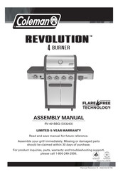Coleman REVOLUTION RV-401BBQ Assembly Manual