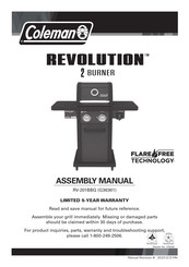 Coleman REVOLUTION RV-201BBQ Assembly Manual