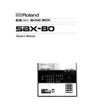 Roland SBX-80 Owner's Manual