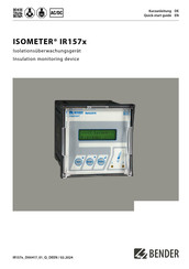 Bender A-ISOMETER IR1575 Series Quick Start Manual