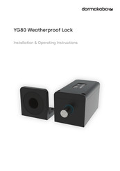 Dormakaba YG80 Installation & Operating Instructions Manual