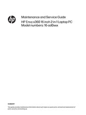 HP 16z-ad000 Maintenance And Service Manual