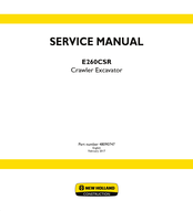 New Holland E260CSR Service Manual