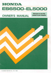 Honda EL5000 Owner's Manual