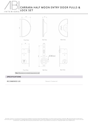 ABI INTERIORS CARRARA HALF MOON Manual
