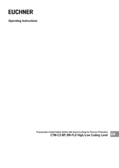 EUCHNER CTM-C2-BP/BR-FLX High/Low Coding Level Operating Instructions Manual