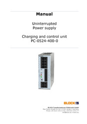 Block PC-0524-400-0 Manual