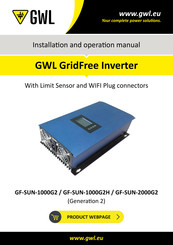 GWL GridFree GF-SUN-1000G2 Installation And Operation Manual