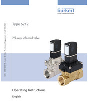 Burkert 6212 Operating Instructions Manual