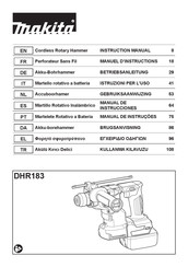 Makita DHR183 Instruction Manual