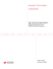 Keysight Technologies U3022AE06 User's And Service Manual