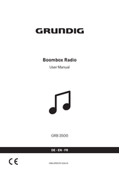 Grundig GRB 3500 User Manual
