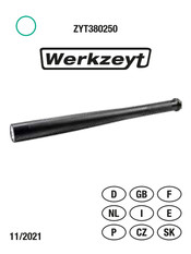 Werkzeyt ZYT380250 Manual