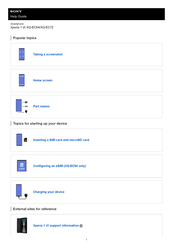 Sony Xperia 1 VI Help Manual