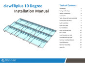 PanelClaw clawFRplus 10 Degree Installation Manual