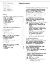 SystemAir 37378 Operating Instructions Manual