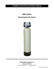 Franklin Water Treatment FBF1-1054 Installation Instructions And Owner's Manual