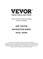VEVOR EM4556 Instruction Sheet